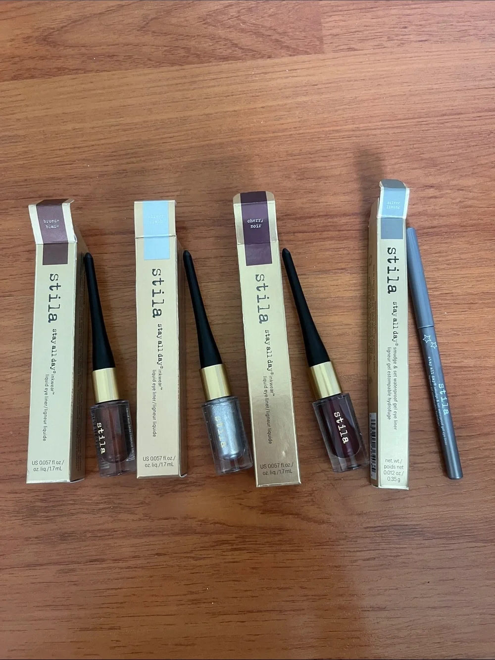 Stila Stay All Day Shimmer Liquid Eyeliner Trio + Gel Waterproof Liner